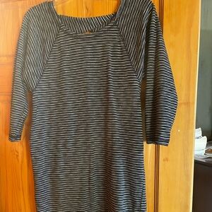 Talbots striped XS shift tee shirt dress worn once